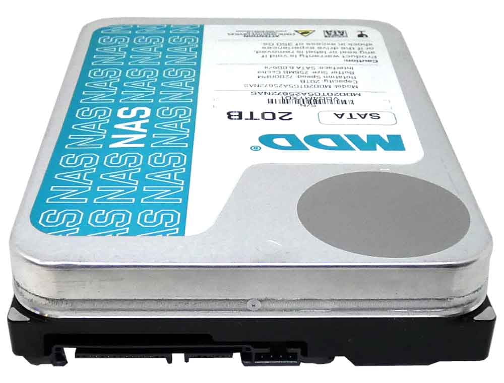 Restored MDD (MD20TS25672NAS) 20TB 7200 RPM 256MB Cache SATA 6.0Gb/s 3.5" Internal NAS Hard Drive (Refurbished)