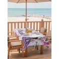 thumbnail image 2 of Outdoor Tablecloths with Umbrella Hole & Zipper, Happy Birthday Tablecloth Rectangle 60x84 Inch, Purple Luxury Dress Crown Carriage Flowers Waterproof Table Cloth, Patio/Pool/Picnic Table Covers, 2 of 8