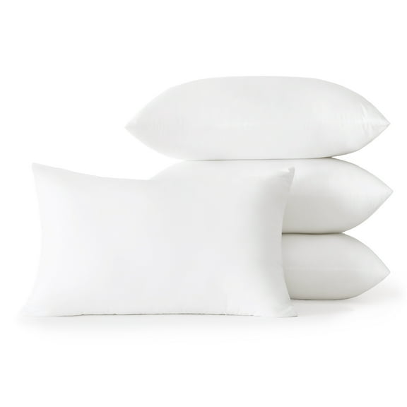 Cozy Comfort Pillows Adult Washable Queen 4-Pack Down Alternative Bed Pillow