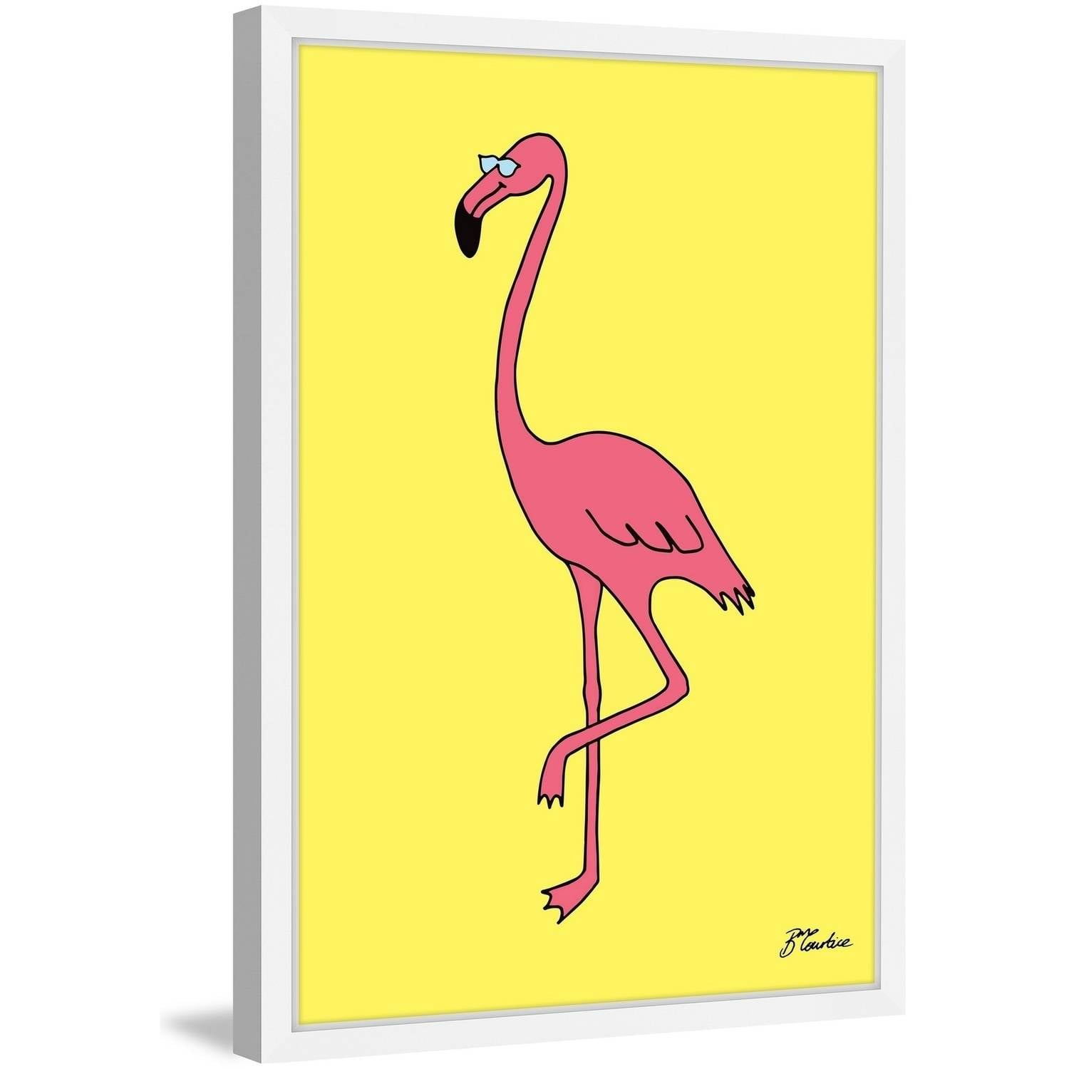 "Flamingo" Framed Painting Print