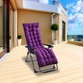 thumbnail image 3 of Chaise Lounge Cushions Outdoor 67"×22" Thickened Super Soft and Skin-Friendly Polyester Fiber Lounge Chair Cushions Replacement for Outdoor Furniture with Ties Purple, 3 of 7