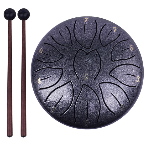 Instrumento Tambor Lluvia Instrumentos Curación Hand Drum 6 Pulgadas 11 Notas Con Bolsas Batería Libro Mallets Druming Picks For Entertainment Meditation Yoga Zen Regalos