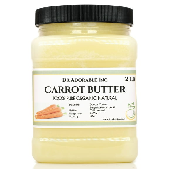 Dr Adorable - 2 lb - Carrot Butter - Unrefined Organic Fresh Natural