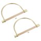 thumbnail image 1 of Reemplazo del marco del mango de bolso semicircular Uxcell de 6.18" para hacer bolsos, 2Pack dorado, 1 of 5