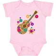 thumbnail image 3 of Inktastic Acoustic Guitar with Colorful Flowers Boys or Girls Baby Bodysuit, 3 of 5