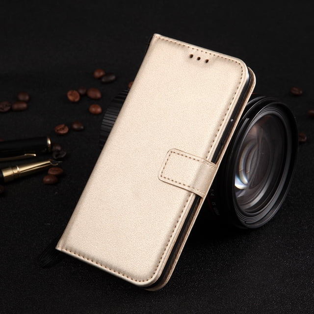 Funda de cuero con tapa tipo billetera para Samsung Galaxy A3 A5 2016 2017 A6 A7 A8 A9 2018 A01 A02 J2 J3 J4 J5 J6 Plus J7 J8 Tan Jianjun unisex