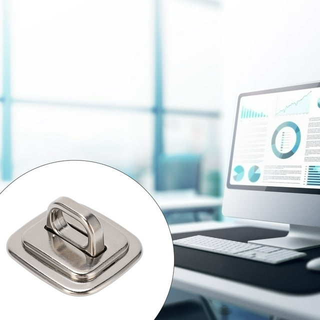 Laptop Lock Hardware, Security Anchor Base Compact Design Double Sided Tape For Laptops Tablets Monitors Smart Phone