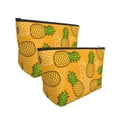 thumbnail image 3 of ZNDUO Travel Makeup Bag for Women Yellow Cartoon Pineapple Doodle Toiletry Bag, Multifunctional Storage Bag Cosmetic Bag Make Up Organizer, 3 of 7
