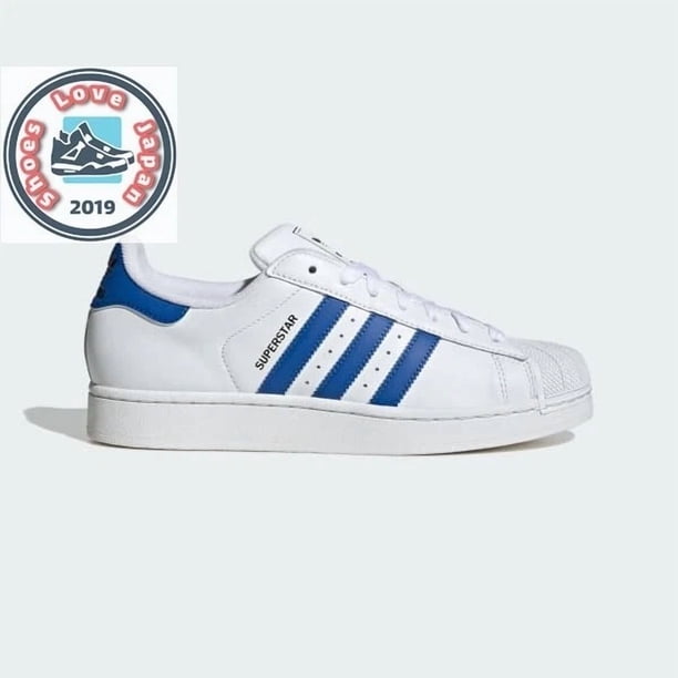 Adi - das Originals Superstar II JQ4729 Cloud White/Blue/Black Men Classic Shoes