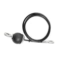 thumbnail image 1 of ZheElen Pulley System Cable 5mm Lifting Steel Wire Rope Workout Fitness Pulley Cable 1m Black 1m, 1 of 3