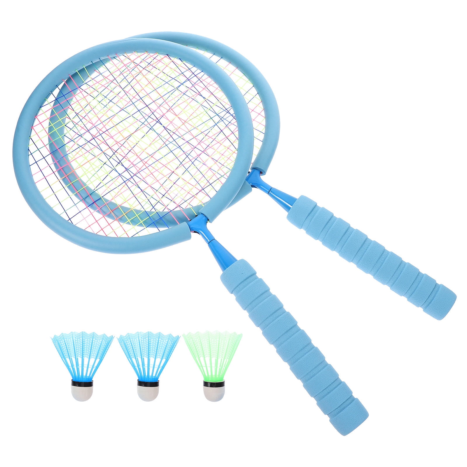 HONMEET Badminton Racquet Set with Shuttlecocks, Ergonomic Grip, Design for Family Fun and Outdoor Play