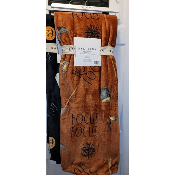 NWT Rae Dunn “Hocus Pocus” Halloween Plush Throw Blanket Burnt Orange - Walmart.com NWT Rae Dunn “Hocus Pocus” Halloween Plush Throw Blanket Burnt Orange - Walmart.com