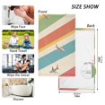 thumbnail image 6 of Yayeee 2 Pack Hand Towels for Bathroom 100% Cotton 16" x 28" Soft Absorbent Kitchen Towel, Colorful Plane, 6 of 7