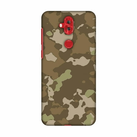 Chocolate Designer Prints Asus Zenfone 5 Lite ZC600KL Case - Camou- Chocolate brown, Hard Plastic Back Cover, Slim Profile Cute Printed Designer Snap on Case with Screen Cleaning Kit ()
