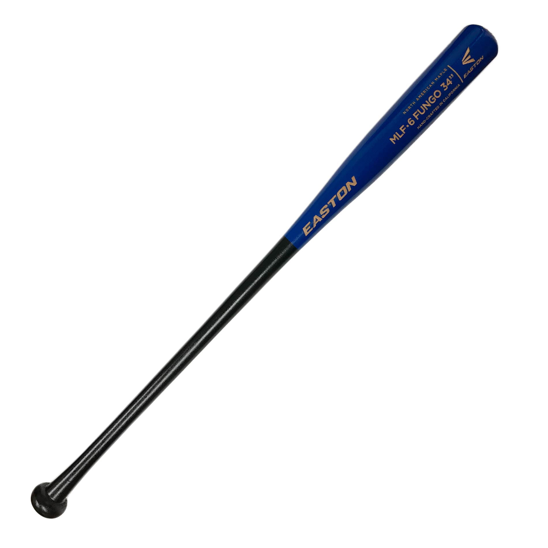 EASTON MLF6 FUNGO Wood Bat, Maple, 34", Black/Royal