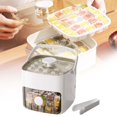 thumbnail image 3 of Binwennn Lunch Fruit Container Glass Airtight Storage Containers Tray Trays Double Layer 48 Gride Easy Release Trays With Lid And And Ice For Making Coffee, 3 of 8