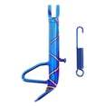 thumbnail image 1 of koolsoo Universal Stainless Steel CNC Motorcycle Kickstand Side Stand Foot Prop Post Blue, 1 of 9