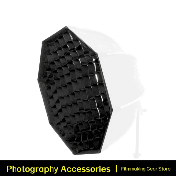 Triopo Portable Octagon 55cm 26.5inch Softbox Reflector Honeycomb Grid Mesh Eggcrates, for Triopo Neewer Godox Octabox Flash Speedlight Only Grid
