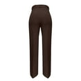 thumbnail image 6 of Delayuji Women's Straight Leg Pants High Waisted Flattering Wide Leg Pants Casual Suit Long Pants Business Pants, 6 of 6