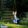 thumbnail image 3 of Easter Bunny Pendant Rustic Collectable Craft Artwork Swing Rabbit Hanging Decor Male, 3 of 8