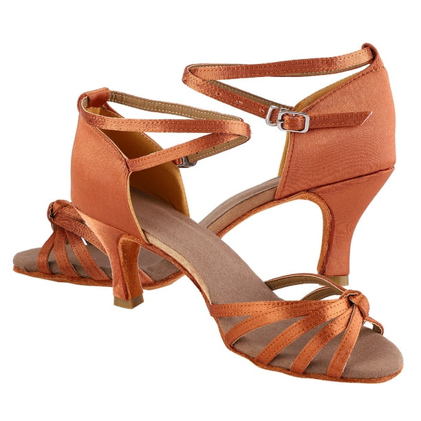 Zapatos de Baile para Práctica de Salsa Zapatos de Baile Latino Zapatos Latinos Cómodos y Suaves de Satén Zapatos de Baile Cha Cha para Mujer ANGGREK Otros