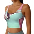 thumbnail image 2 of Naloa Cats On Broomstick Sports Bras for Women,Sports Bras for Women High Support with Removable Pads-X-Large, 2 of 8