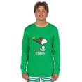 thumbnail image 4 of Peanuts Snoopy Christmas Holiday Warm Wishes Tight Fit 2PC Matching Family Pajama Set For Adults Kids Toddlers, 4 of 6