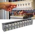 thumbnail image 3 of 60A 600V Terminal Strip Block, 2 Sizes Large Current Electrical Ground Circuit Terminal Block, 3 of 8
