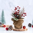 thumbnail image 4 of Árbol de Navidad LOHASBEE Mini, 27 cm, paquete de 2 con bayas y pino C, 4 of 7
