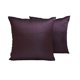 thumbnail image 1 of Funda de almohada lumbar de lujo HomeCentric, color ciruela oscuro, paquete de 2, 30 x 50 cm (12 x 20 pulgadas), funda de almohada rectangular lisa y lisa de seda artística, estilo moderno liso -, 1 of 5