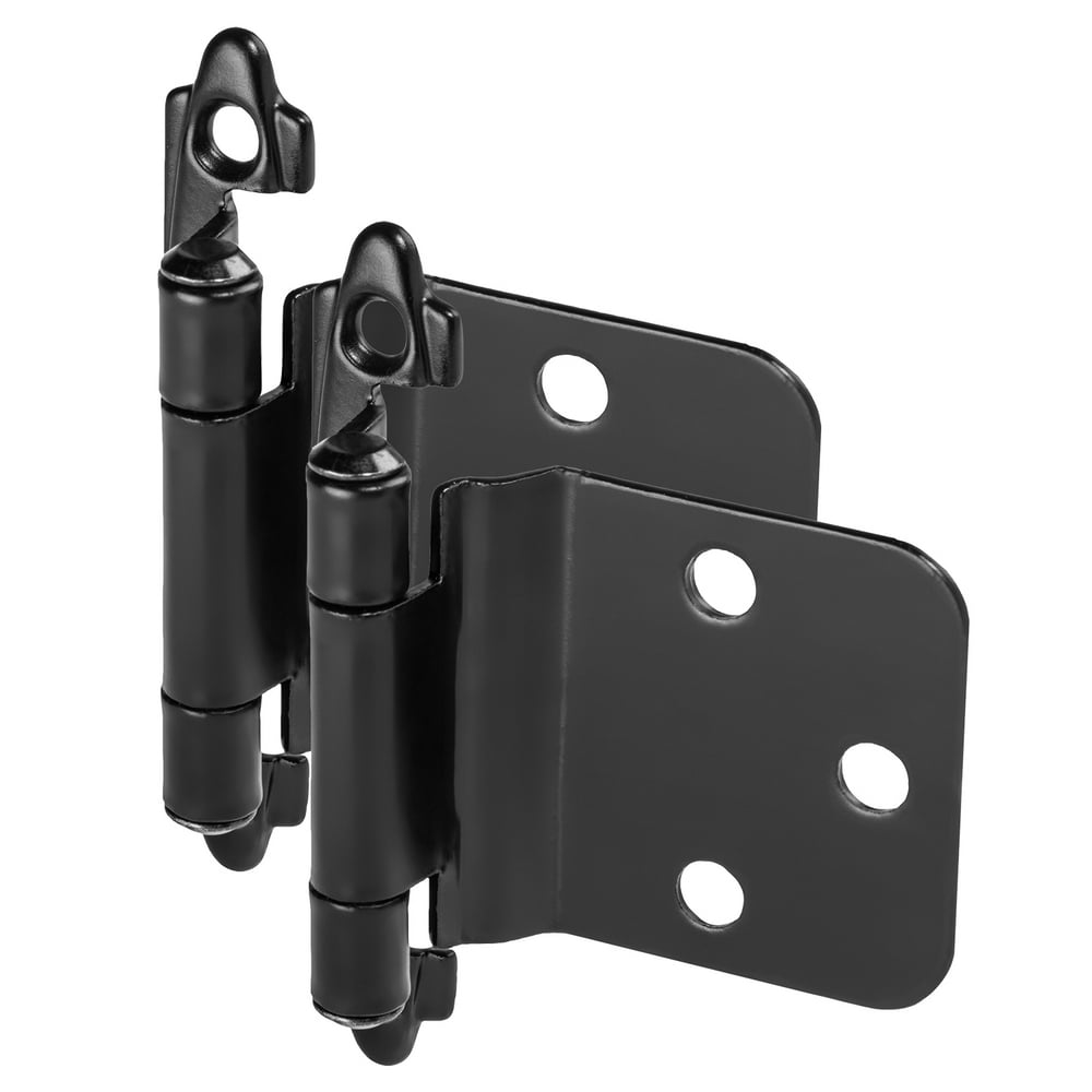 Cosmas 16890FB Flat Black Hinge Variable Overlay with 30