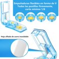 thumbnail image 3 of Pastillero Semanal 4 tomas con cortador de pastillas, Pastillero de Viaje 7 Días, Pastilleros Diario con 28 Compartimentos, Pill Organizer para Vitaminas, Suplementos y Medicamentos (Multicolor), 3 of 4