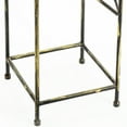 thumbnail image 4 of Lattice Cut Square Top Plant Stand with Tubular Legs, Medium, Black, 4 of 5