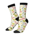 thumbnail image 1 of Lukts Medical Icons Pattern Womens Crew Soft Moisture-wicking Socks,Moisture Control Crew Socks,Mid Calf Socks, 1 of 6