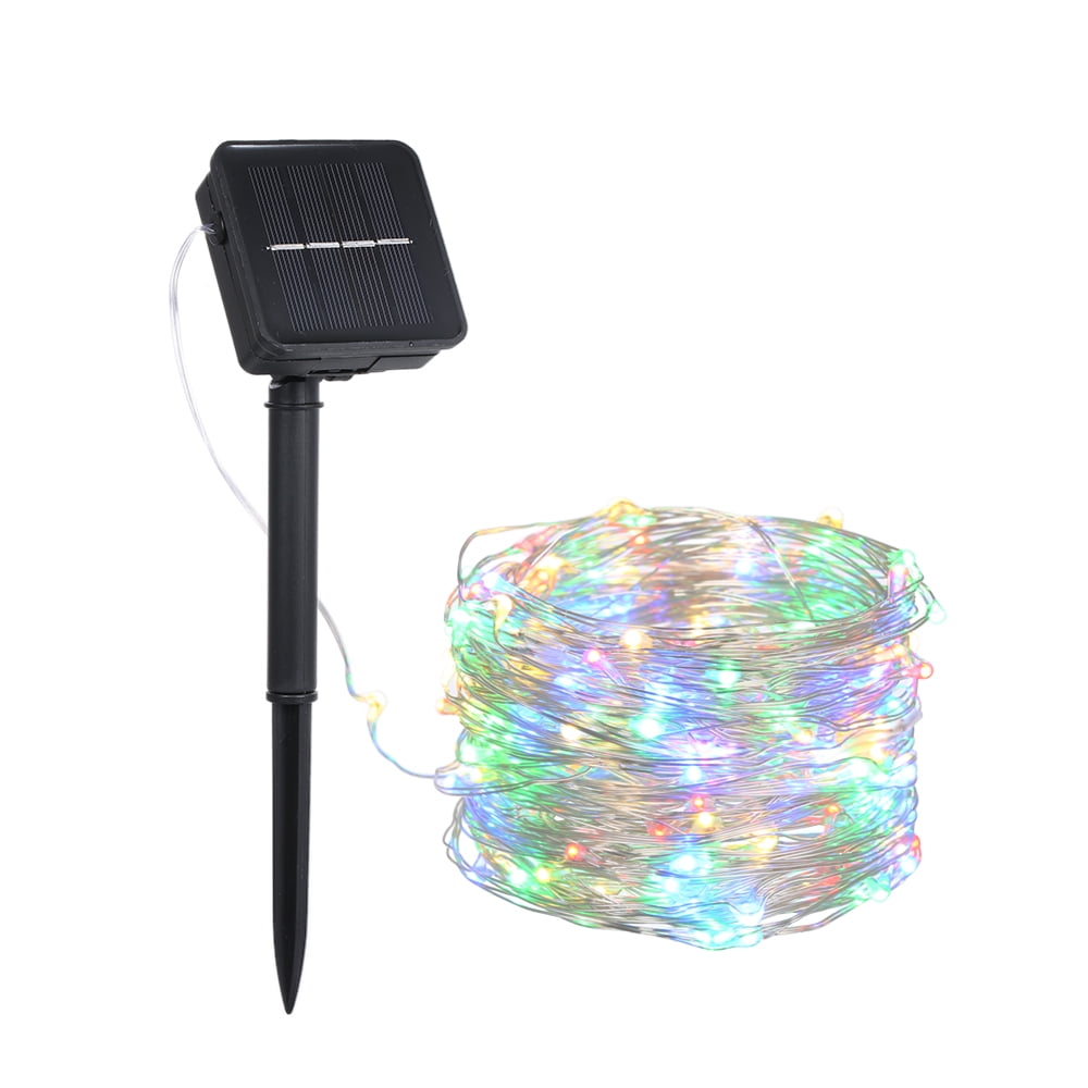 Details about   5M 16.4ft Solar LED Outdoor Waterproof Strip Lights RGB 8 Modes Home Garden Lamp 