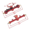 thumbnail image 3 of s traseros delanteros de control remoto 1/24 para vehículos Axial SCX24 Axi90081 accesorios de oruga de Hobby Rojo yotijar Eje trasero delantero RC, 3 of 10