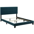 thumbnail image 2 of Modway Amira King Modern Upholstered Polyester Fabric Bed in Azure Blue, 2 of 5