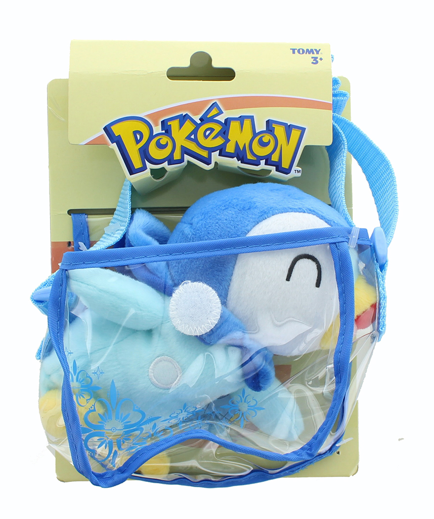 Toys Hobbies Tv Movie Character Toys Tomy Pokemon 6 Inch Petite Pals Shoulder Plush Piplup Carrying Bag W Strap