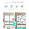 thumbnail image 4 of Window Privacy Film, Blue Turtle Starfish Coral UV Sun Blocking Window Tint Film Heat Control One Way Blackout Window Film, Summer Ocean Conch Nautical Beach Non Adhesive Static Cling 29.5x78.7 In, 4 of 7