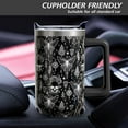 thumbnail image 6 of Halloween Goth Skull 40oz Tumbler Cup with Handle and Straw, Black Witch Gifts for Women Men, Holiday Stainless Steel Insulated Water Bottle 1PC, 6 of 6