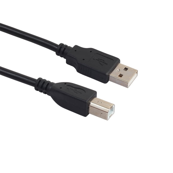 TopLLC USB 2.0 High Speed Cable Long Lead A To B Black Shielded on Clearance