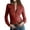 Red, variant on Faux Leather Shirts For Women Lapel Long Sleeve Button Down Tops Casual Stylish Clothes With Pockets (L, Red)