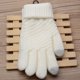 thumbnail image 4 of Qarigey Guantes tejidos de lana de Cachemira para mujer, guantes gruesos cálidos de invierno para pantalla táctil, mitones sólidos guantes y mitones Blanco Qarigey AP000827-04, 4 of 6