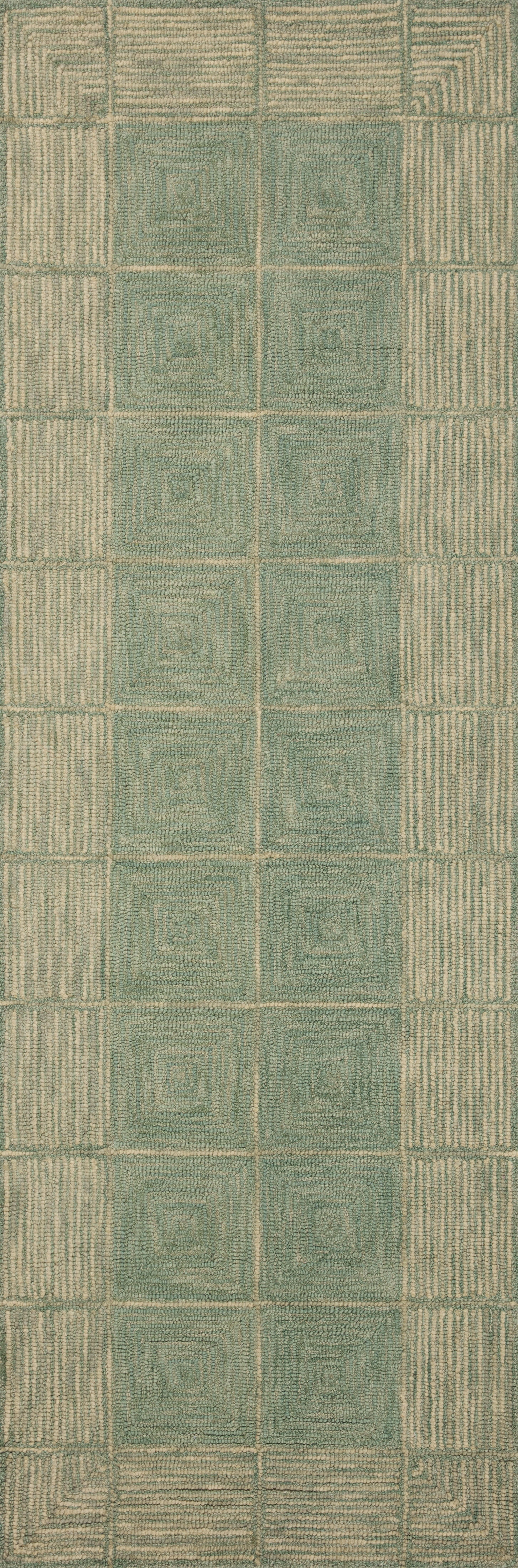 Chris Loves Julia x LoloiFrancis Green / Natural 8'-6" x 12' Area Rug