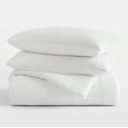 thumbnail image 6 of Noble Linens 3 Piece White Waffle Textured All Season Down-Alternative Comforter Set, King/Cal King, 6 of 7