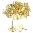 thumbnail image 1 of 100Pack Clavos de Tapicería, 11mmx15mm Clavo de Cabeza Plana, Oro, 1 of 7