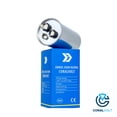 thumbnail image 2 of Coralvolt 35µF + 5µF 370/440V Dual Run Round HVAC Capacitor, CBB65, UL Rated, 1 Pack, 2 of 5