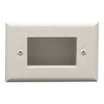 DataComm White 1-Gang Recessed Low Voltage Cable Plate - Hide Cables Behind Wall Mounted TVs