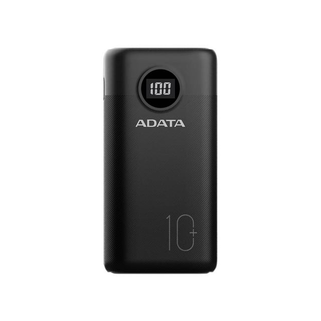 Batería Portátil Recargable ADATA P10000QCD Power Bank de 10,000 Adata AP10000QCD-DGT-CBK