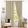 thumbnail image 5 of Zudo Homes Premium Textured Window Curtains W44 x L60-5ft| Elegant Eyelet Curtains (2 Panels) | Light Filtering, Soft Fabric for Living Room & Bedroom | Beige, 5 of 5